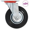 vidaXL grozāmi ritenī&scaron;i, 24 gab., 125 mm
