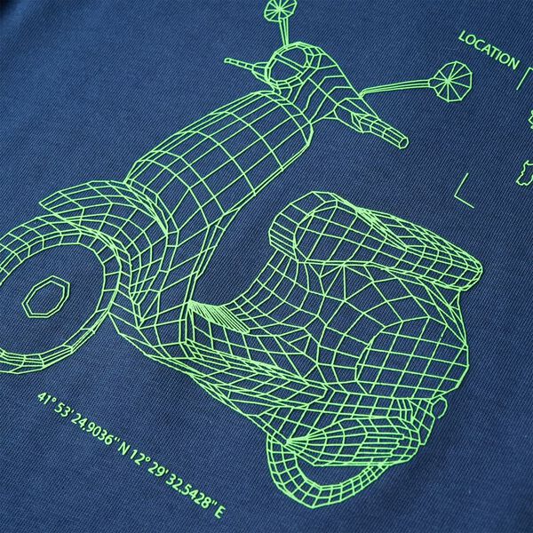 Bērnu T-krekls, tum&scaron;i zils, 116