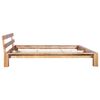 vidaXL gultas rāmis, 160x200 cm, ozola masīvkoks