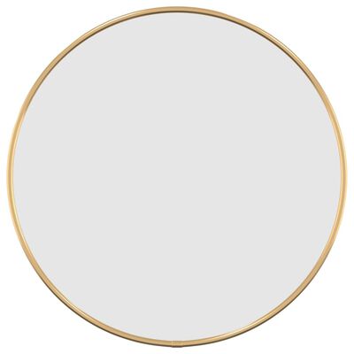vidaXL sienas spogulis, sudraba krāsā, Ø 40 cm, apaļš