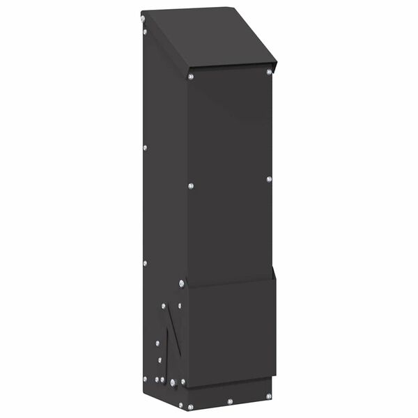 vidaXL Vistas barotava Melna 13 x 12 x 51 cm Auksti velmēts tērauds