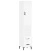vidaXL augstais skapītis, balts, 34,5x34x180 cm, inženierijas koks