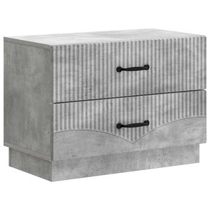 vidaXL Nakts skapītis Betona pelēks 62 x 34,5 x 44,5 cm
