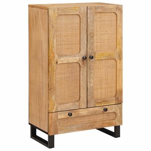 vidaXL Augstais skapītis Brūna 40 x 33 x 110 cm Cieta mango koksne