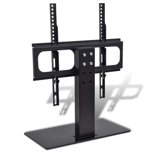 vidaXL TV stiprinājums ar pamatni, 23"-55", dzelzs, melns