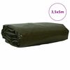 vidaXL Tarps 650g / m&sup2; Olīvu zaļ&scaron; 3,5 x 5 m Audekls ar PVC pārklājumu