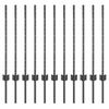 vidaXL Žoga āķis 11 pcs Pelēka 80 cm Tērauds