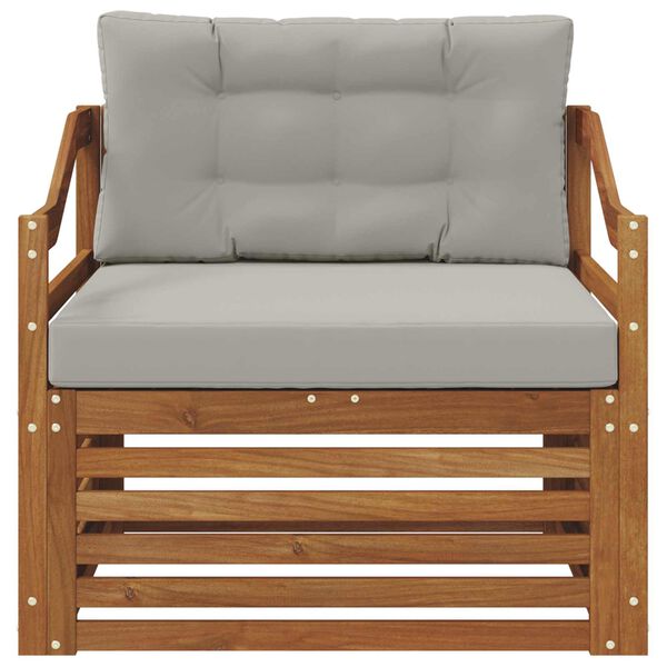 vidaXL Āra dīvānu komplekts Cietā akācijas koks Dabiska