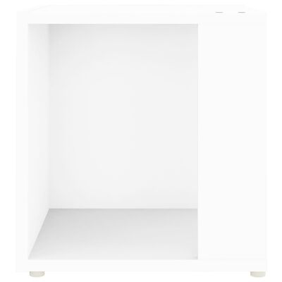 vidaXL galdiņš, balts, 33x33x34,5 cm, skaidu plāksne