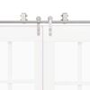 vidaXL bīdāmo durvju sistēma, 400 cm, nerūsējošs tērauds