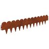 vidaXL Zāliena Apmale 10 pcs 103 x 20 cm Tērauds Rūsa