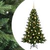 vidaXL Mākslīgā Ziemassvētku egle ar bumbiņu 120 cm 150 LED