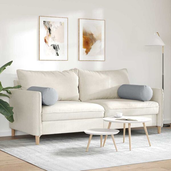 vidaXL Spilveni 2 pcs Gai&scaron;i pelēks &Oslash; 25 x 70 cm audums