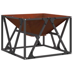 vidaXL Uguns bļoda Rūsa 50 x 50 x 35 cm Novecināts tērauds