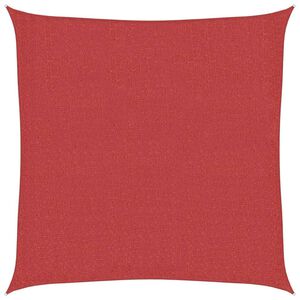vidaXL saulessargs, 160 g/m&sup2;, sarkans, 2x2 m, HDPE