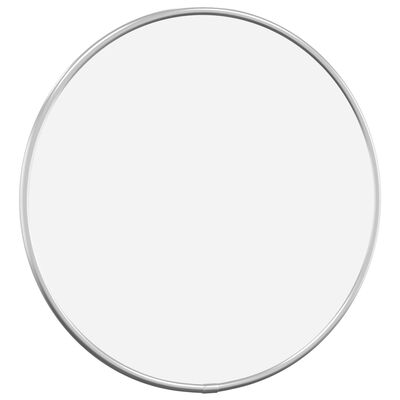 vidaXL sienas spogulis, sudraba krāsā, Ø 30 cm, apaļš