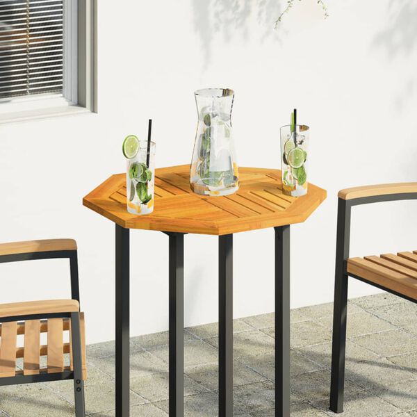 vidaXL galda virsma, 60x60x2 cm, astoņstūra forma, akācijas masīvkoks