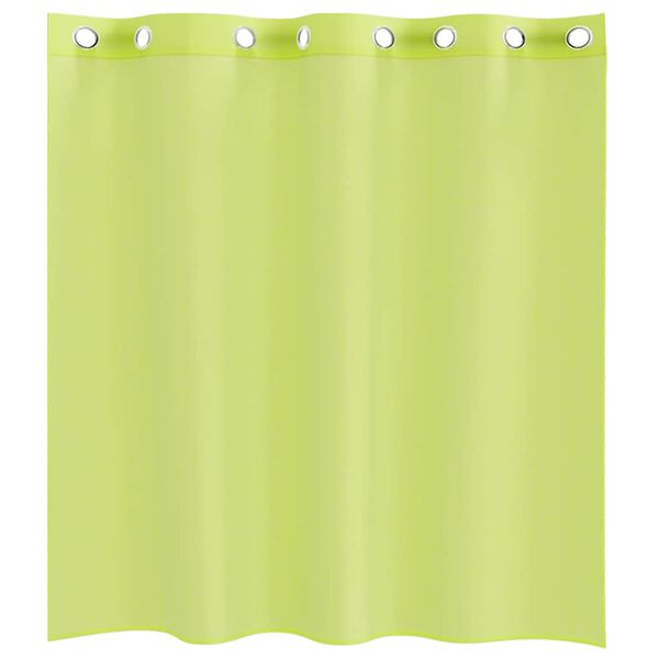vidaXL Voile aizkari ar starplikām 2 gab Apple Green 140x140 cm