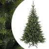 vidaXL Mākslīgā Saliekamā Ziemassvētku Egle 150 cm PVC un metāls Zaļa