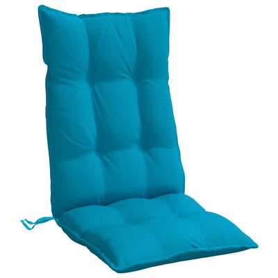 vidaXL dārza krēslu spilveni, 2 gab., gaiši zils oksforda audums