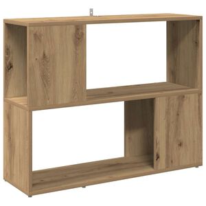 vidaXL grāmatu skapis/istabas dalītājs Artisan ozols 80x24x63 cm