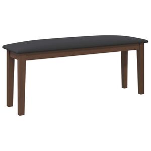 vidaXL Sols 110 cm Brūns Masīvkoka gumija