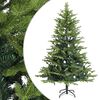 vidaXL Mākslīgā Saliekamā Ziemassvētku Egle 150 cm PVC un metāls Zaļa
