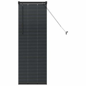 vidaXL Venēcijas žalūzijas Melns 130 x 40 cm Alumīnijs
