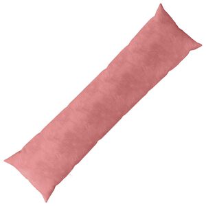 vidaXL Spilvens ar spilvenu HEERLEN Rozā 40 x 145 cm Samts