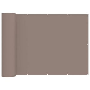 vidaXL Balkona privātuma ekrāns 150 x 200 cm Polyester Pelēkbrūna