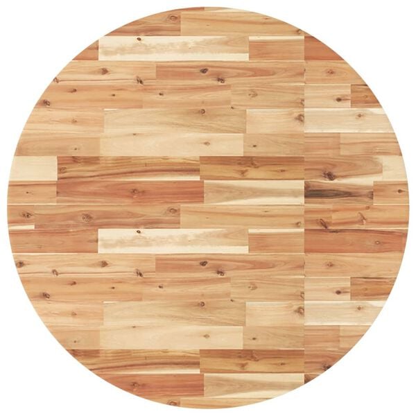 vidaXL galda virsma, &Oslash;90x4 cm, apaļa, akācijas masīvkoks