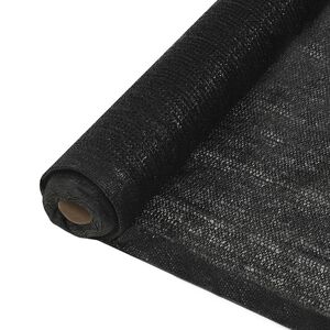 vidaXL norobežojo&scaron;ais tīkls, HDPE, 2x10 m, melns