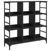 vidaXL kumode, melns, 102x32x103,5 cm, inženierijas koks