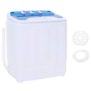 vidaXL mini veļasma&scaron;īna, 5,6 kg, divi kubli
