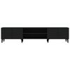 vidaXL TV skapītis, melns, 180x31,5x40 cm, inženierijas koks