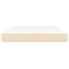 vidaXL kabatu atsperu matracis, krēmkrāsas, 140x200x20 cm, audums
