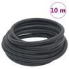 vidaXL hibrīda gaisa &scaron;ļūtene, melna, 0,6", 10 m, gumija un PVC