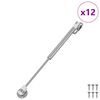 vidaXL Hidrauliskā gāzes atsperes 12 pcs Sudraba 280 x 17 x 16 mm