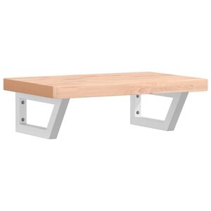 vidaXL izlietnes plaukts, stiprināms pie sienas, tērauds, dižskābardis