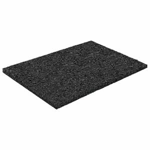 vidaXL Gumijas granulu terases paklājs Melns 6 x 9 x 0,3 cm Gumija