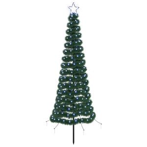 vidaXL Spīdīga LED Ziemassvētku eglīte ar mietiņu EKENAS 180 cm