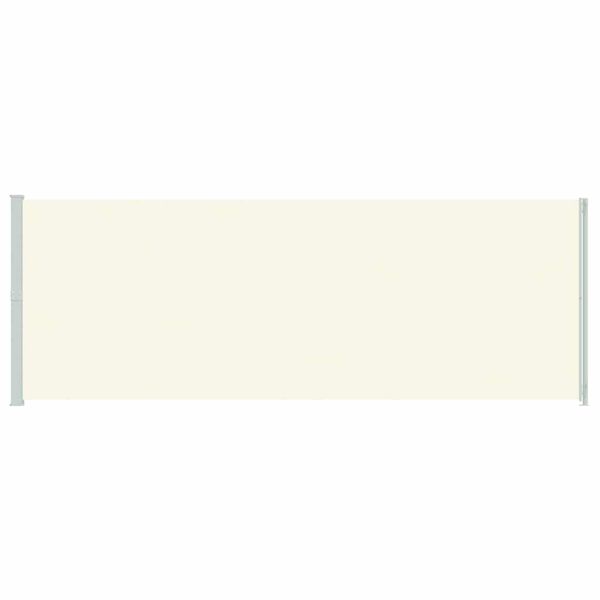 vidaXL izvelkams sānu aizslietnis, 220x600 cm, krēmkrāsas