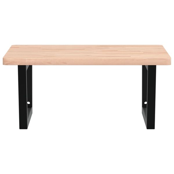 vidaXL izlietnes plaukts, stiprināms pie sienas, tērauds, dižskābardis