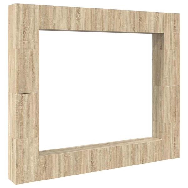 vidaXL 8-daļīgs TV skapī&scaron;u komplekts, ozolkoka krāsa inženierijas koks