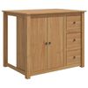 vidaXL Virtuves ratiņ&scaron; PANAMA 2 pcs Medus vasks 112 x 77 x 90 cm
