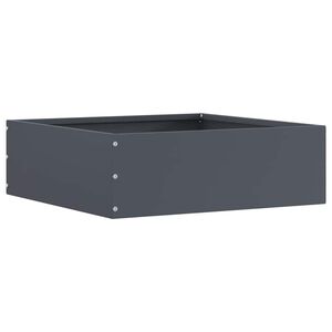 vidaXL Zāliena Apmale 40 x 40 x 13 cm Tērauds Antracīta