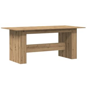 vidaXL pusdienu galds Artisan ozols 180x90x76 cm Engineered Wood