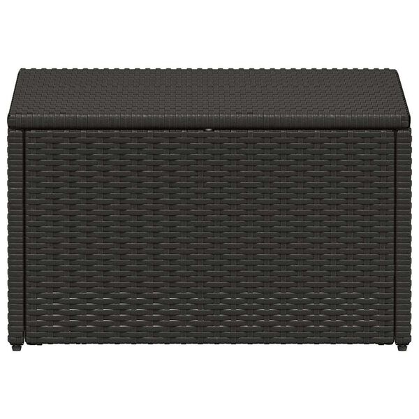 vidaXL 4-daļīgs dārza atpūtas mēbeļu komplekts ar matračiem, PE, brūns