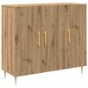 vidaXL Puse Artisānā ozols 90 x 34 x 80 cm Inženierijas koks
