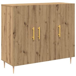 vidaXL Puse Artisānā ozols 90 x 34 x 80 cm Inženierijas koks
